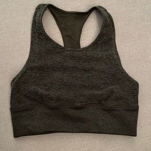 Alo Yoga heather green spot bra size small